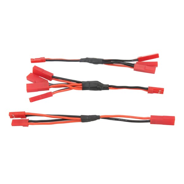 Rød JST Y Parallel Adapter Sele Simpel Installation JST Stik Splitter til Traxxas
