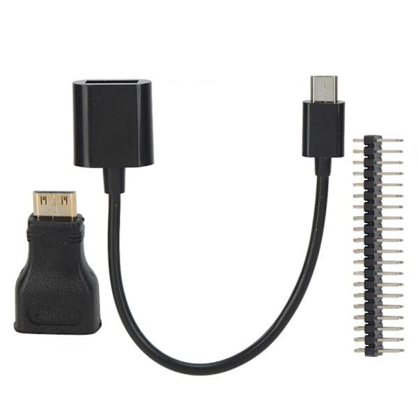 Mini HD til HD Adapter Micro USB til USB Hun Strømkabel 40P til Raspberry Pi Zero Pin Kit
