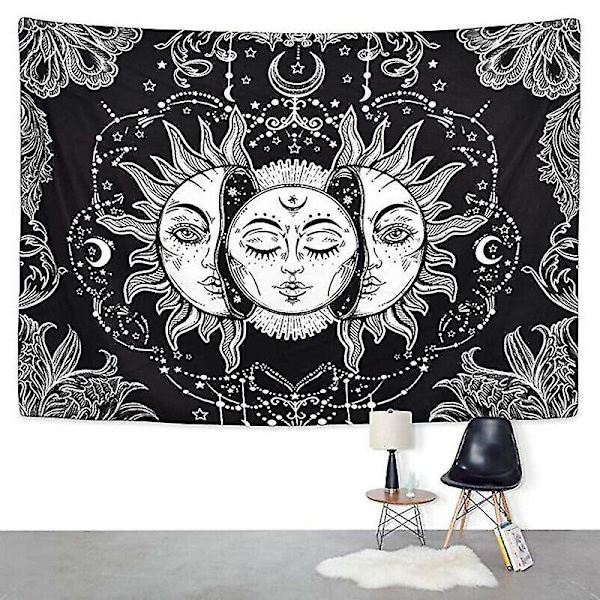 Tarot psykedeelinen kuvakudos Sun Moon seinälle ripustettava päiväpeite kodin sisustus 148x200cm