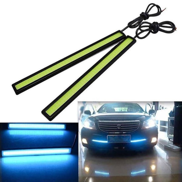 Ny Hot Sale 1st 17cm Car Cob Led Lights Drl Dim Driving Lamp Vattentät Dc12v Kompatibel med alla bilar