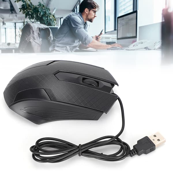 Professionel sort mus til bærbar computer - 2400 dpi høj præcision og ergonomisk design (Q57)