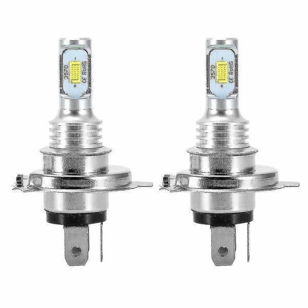 2stk H1 H3 H4 H7 H8/h11 9005 9006 6000k Super White Csp Led Headlight Bulb Kit H1 White