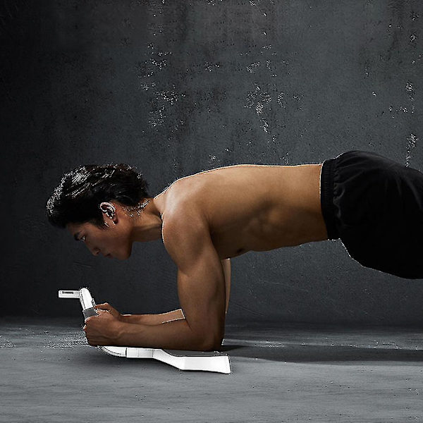 Planktrainers för magkärnor Styrketräning med timing LCD-skärm Plank Support Trainers White