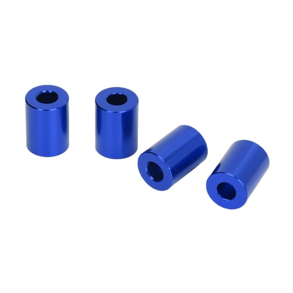 Aluminium Legering Motorhjelm Ventilation Spacer Riser 6mm Motor Blå