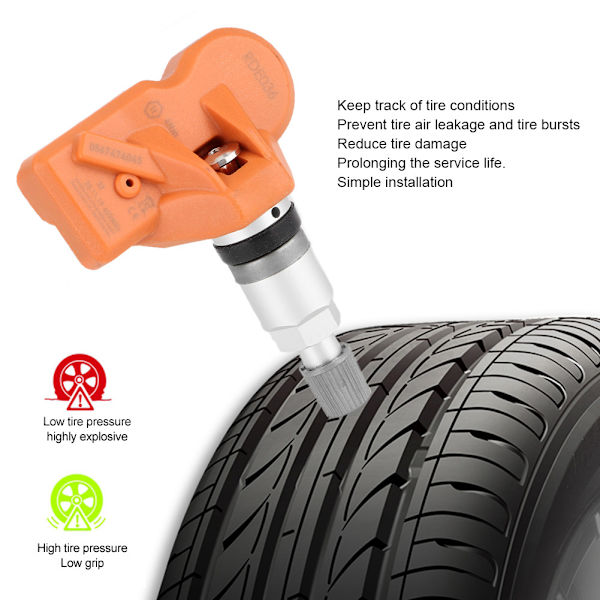 TPMS 36236798726 Dekktrykkovervåkingssensor for bil Kompatibel med E88 E82 E90