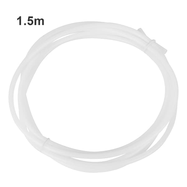 Vitt PTFE-bowdenrör för 1,75 mm filament - 2,0 mm ID/4,0 mm OD - 1,5 m längd