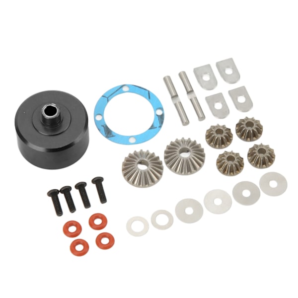 ARRMA 1 7 1 8 Serie Spiral Forreste Bagerste Aluminiumslegering Diff Sæt Reservedele Sort