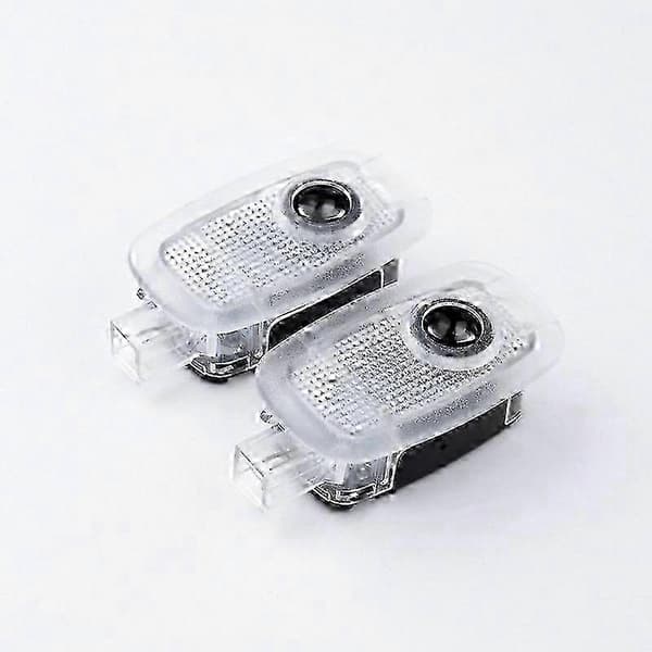 【BQ】2 STK LED Ghost Shadow-lampe til bildør Velkomstlampe Kompatibel med flere modeller For B-enz A-MG