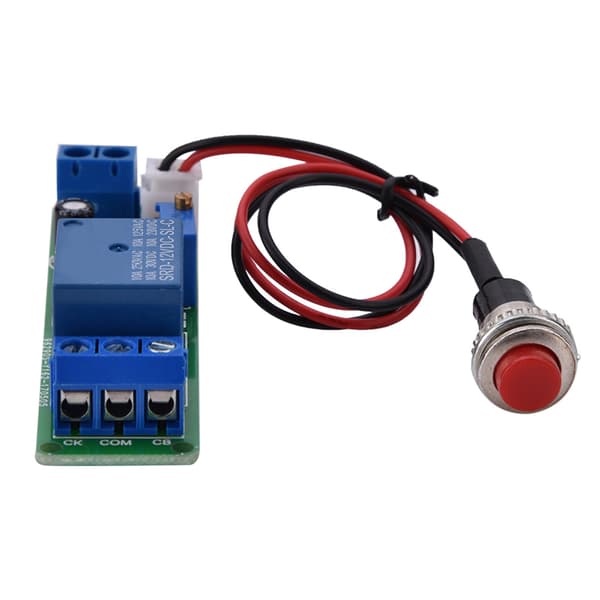 DC 12V Justerbart Timer Forsinkelses Sluk Modul Timing Relæ Tidsafbryder 1~10 sek