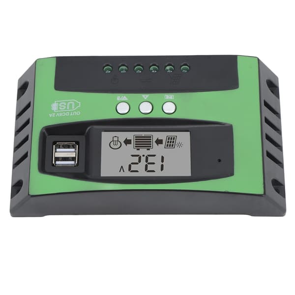 Solar Charge Controller med dobbelt USB-port 12V 24V MPPT Solar Panel Controller til hjemmeindustrielt kommercielt brug 10A