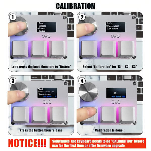 【BQ】Keyboard with fast magnetic linear switches, wheel and screen, copy and paste, shortcut, macro, hot-swap mini keyboard-FO-