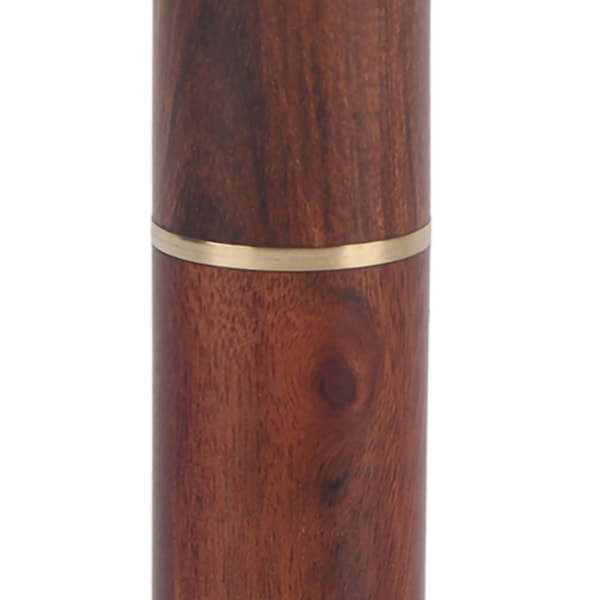 Elegant Portabel Tandpetarhållare i Ebenholts och Rosenträ (Högklassig Design)
