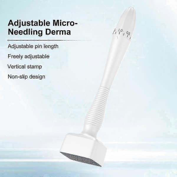 【BQ】Justerbar Micro-Needling Derma Stamp Roller Hudplejeværktøj til Ansigt Hår Skæg
