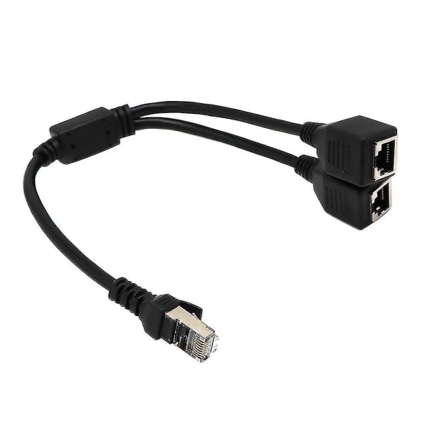Rj45 Ethernet Y Splitter Adapter Cable 1 To 2 Port Switch Adapter Cord For Cat 5/cat 6 Lan Ethernet