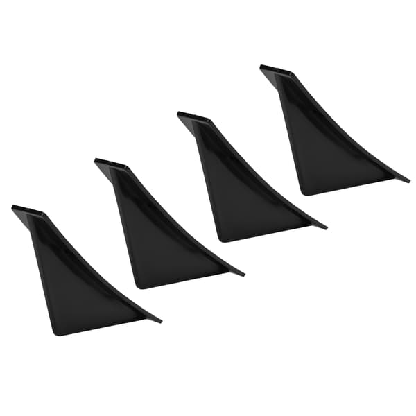Bagagerums Spoiler - Glans Sort Hajfinne (4 stk)