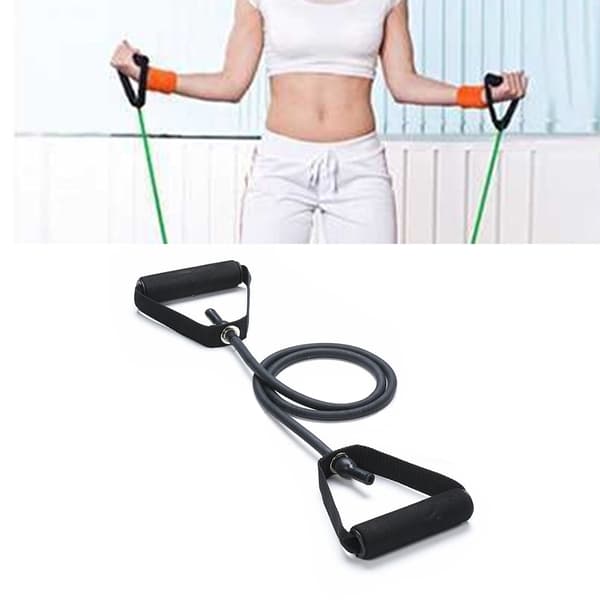 30LB TPE Modstandsbånd Pull Up Assist Strap Rygøvelse Fitness Elastisk Reb Sort