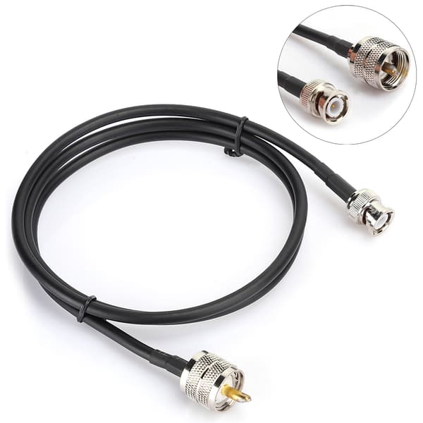 UHF hann PL259 til BNC hann testkabeladapter