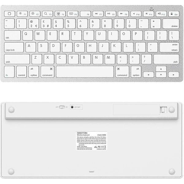 Bluetooth-näppäimistö, yhteensopiva uuden iPad 10.2:n kanssa (9. sukupolvi 2021/8. white