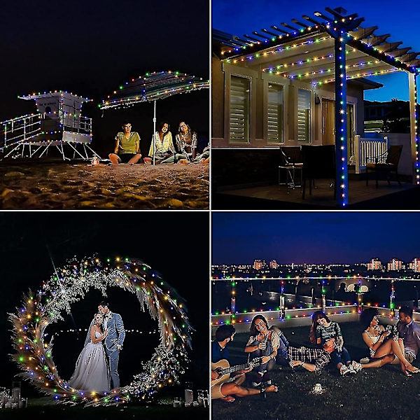 Fairy Lights, 2 st Batteridriven 50 Led 16,4ft Med