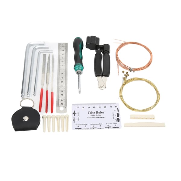Gitarr Reparationsverktyg Kit Mandolin Underhåll Strängar