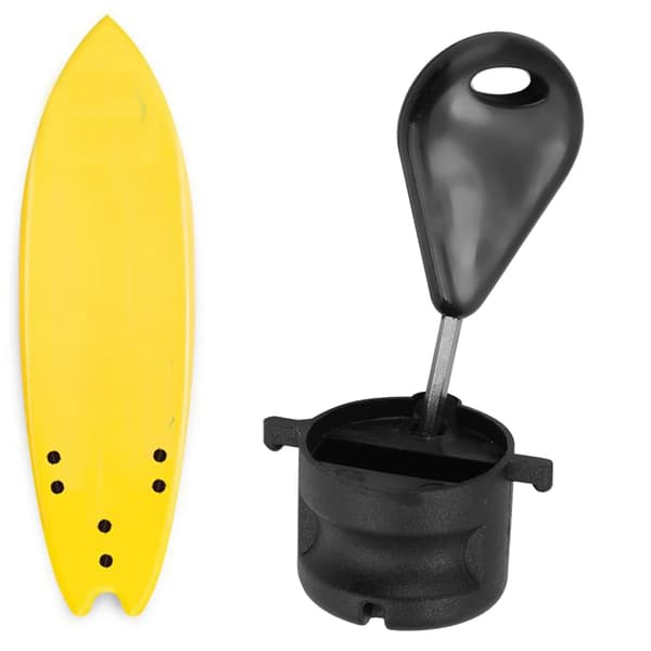 6ft Surfbräda FCS Fin G5 Plug Box med Skiftnyckel Svart
