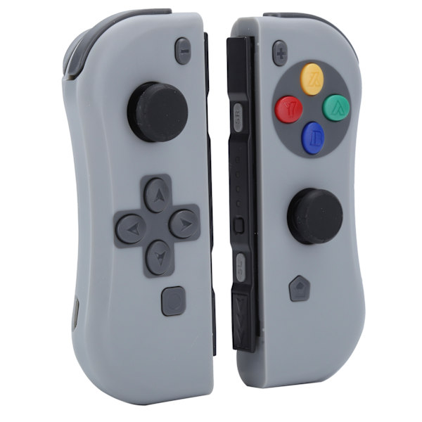 För Joycon Spelkonsol Trådlös Bluetooth Gamepad Höger Vänster (mörkgrå)