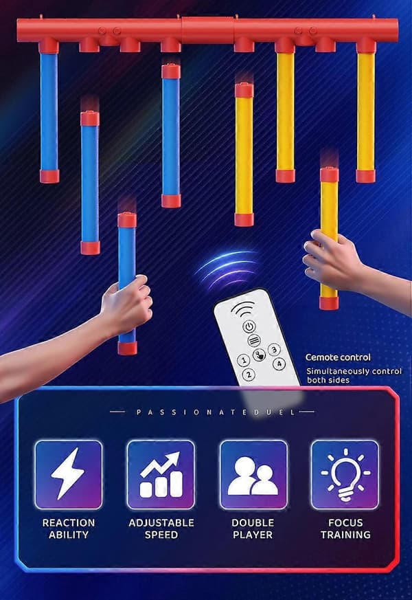 【BQ】Fun Challenge Falling Sticks Game Set for Reaction Training Educational Activity Parent-Child Interaction Party Game Toy B