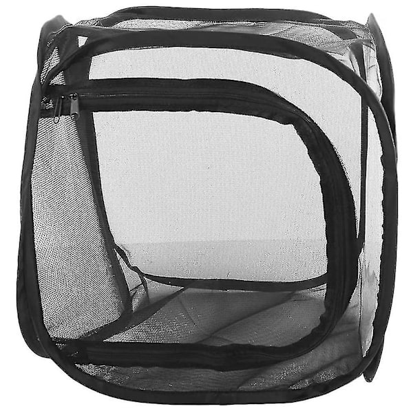 Helsvart insektssäker nätlåda Vikbar växthuslampa 30*30*30cm