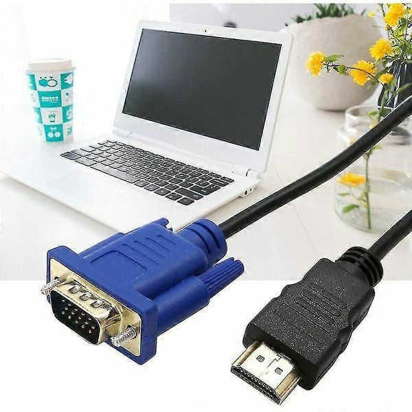 1 m HDMI til VGA 1080p-konverteringskabel for HDMI til VGA-tilkoblinger