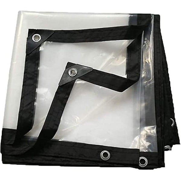Waterproof Tarpaulin With Eyelets, Transparent, Foldable 2x2m