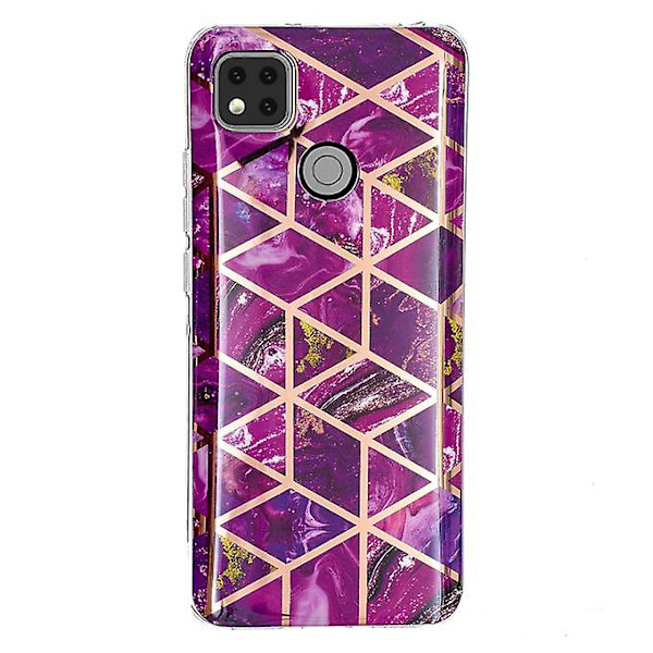 För Xiaomi Redmi 9c galvanisering Tpu case(lila)