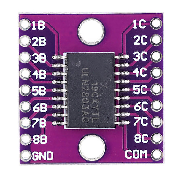 2 stk. ULN2803A Darlington Transistor Array Modul 50V Lilla Industrielt Elektrisk Tilbehør