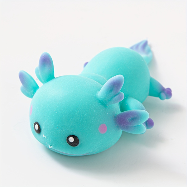 【BQ】1/4 Søde Axolotl Squishy Legetøj, Bløde og Bedårende Klemmelegetøj - Blød 1pc Random