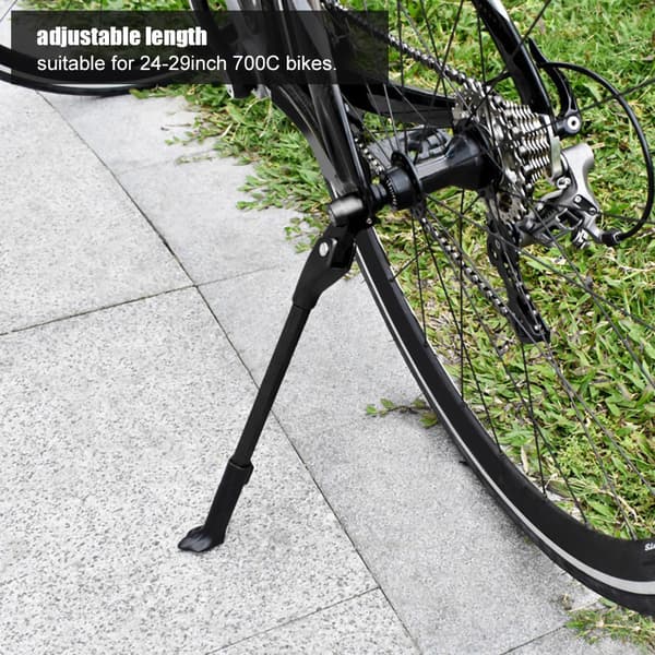 Justerbart cykelstøtteben i aluminiumslegering til 24 til 29 tommer 700C cykler
