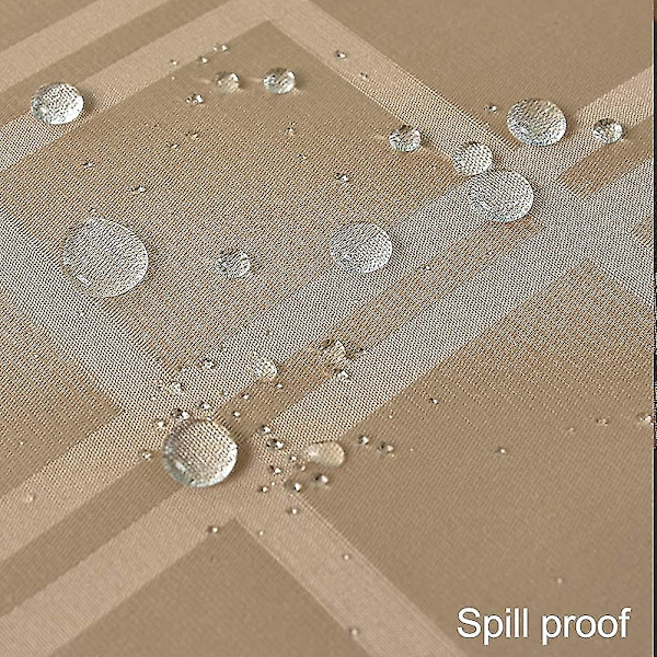 Rektangulär bordsduk Pläd stil polyester bordsduk Spillsäker Skrynkla