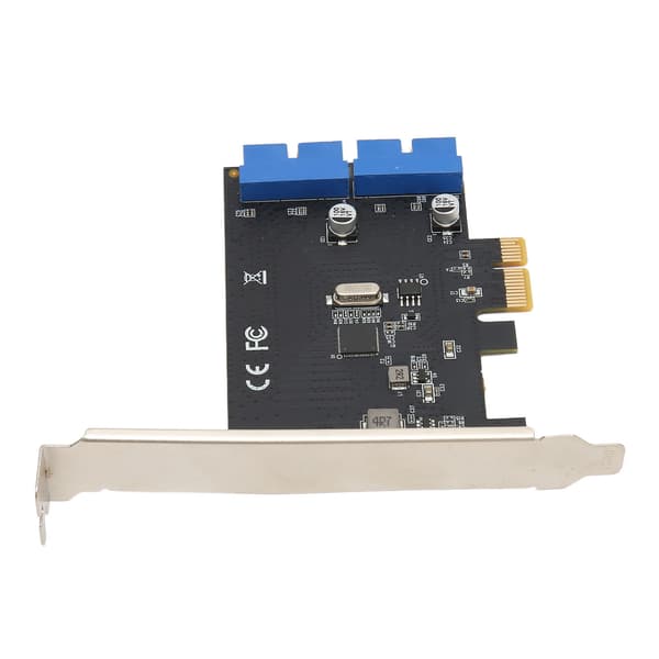 2-port PCI Express til Dual 20-pinners USB 3.0-kort 5 Gbps PCI Express USB3.0-kortadapter for stasjonær PC