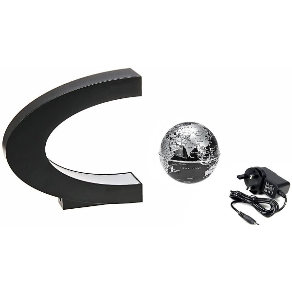 Flytende Globe Med Led Lys C Form Magnetisk Floating Globe Verdenskartdekorasjon