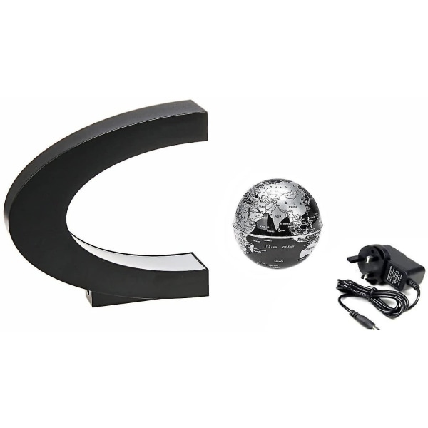 Kelluva maapallo LED-valolla C-muotoinen magneettinen kelluva maapallo maailmankartan koristelu