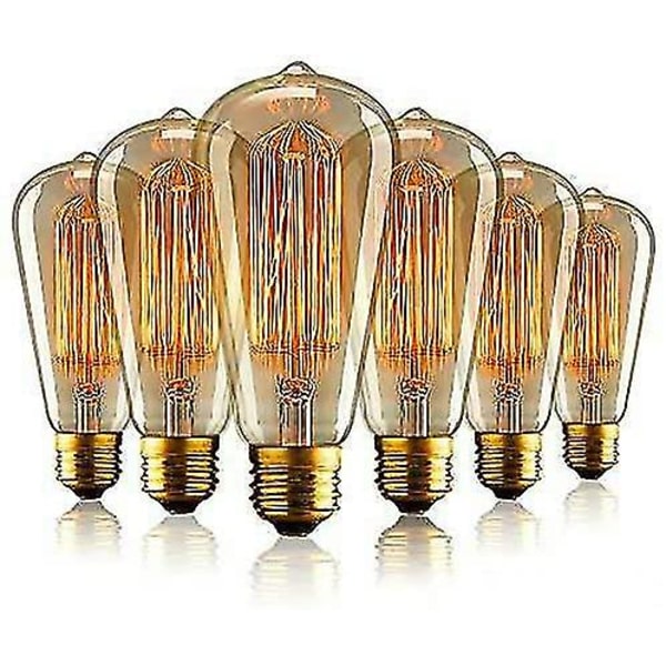 Vintage Edison Bulb, E27 Retro glödlampor