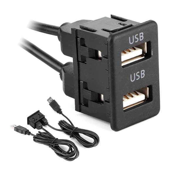 1,5 m Dashboard Kabel Adapter 2 Port Bilmontering Flush Ledning til Lastbil Båd