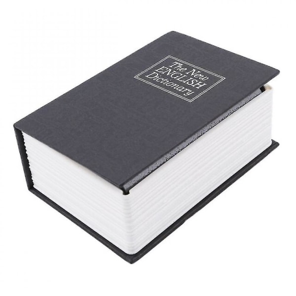 Kreativ ordbok Pengeboks med lås sparegris skjult hemmelig trygg pengeskap myntoppbevaringsboks safe svart black