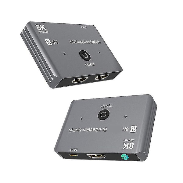 HDMI-kompatibel switcher 8k/60hz splitter 2 porte tovejs manuel switch