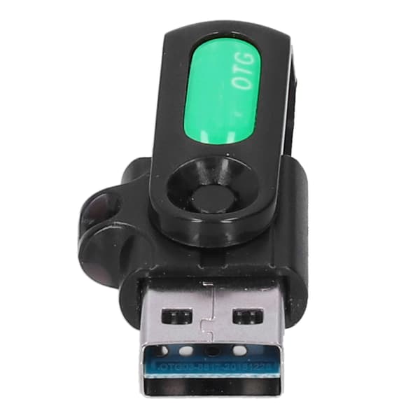 For Android V8 Interface OTG Adapter Bærbar Datakonverter til USB2.0/3.0/USB PD Grøn