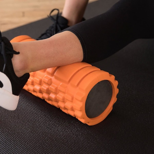 Stærk Foam Roller, Medium Density Deep Tissue Massager til muskelmassage black