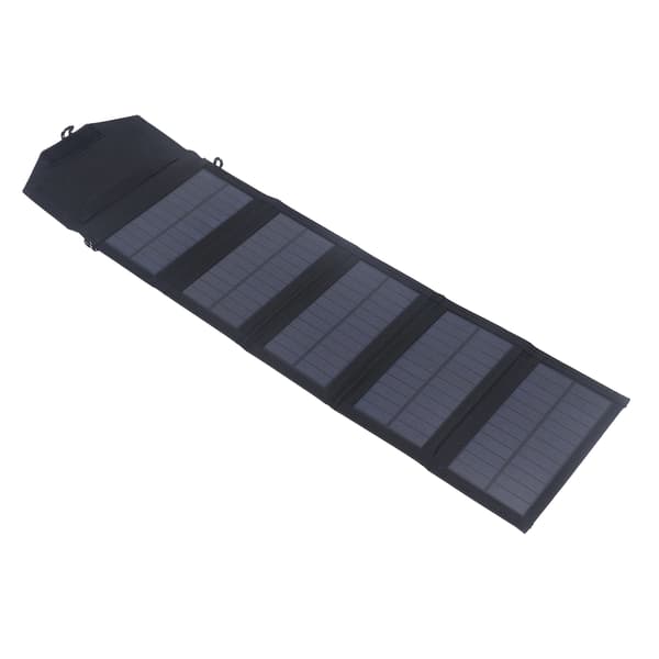 15W 5V Dobbelt USB Bærbar Foldbar Solpanel Oplader Udendørs