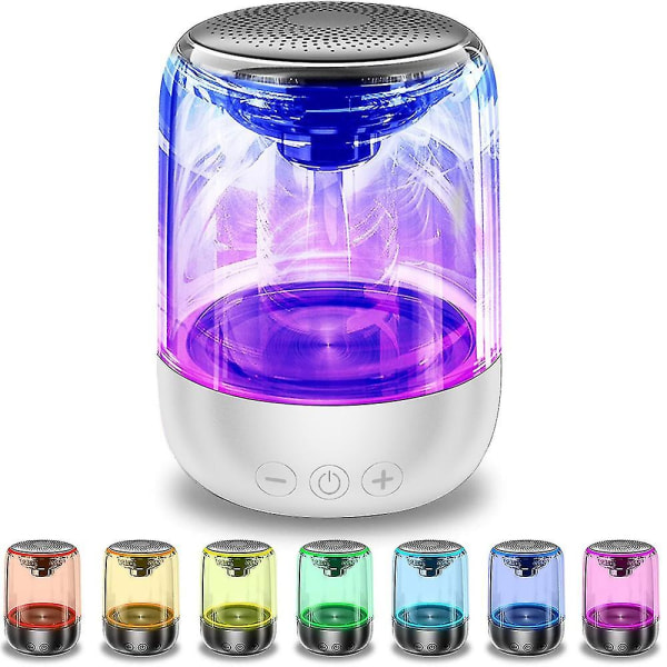 Bärbar Bluetooth högtalare, True Wireless Stereo-högtalare, Kristallklart stereoljud, Rich Bass, Wireless Range, Mikrofon, Led Light Show, Tf-kort