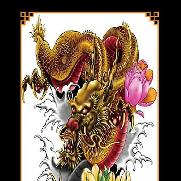 Qb Arm Flower Tattoo Sticker Vattentät Temporary Tattoo Sleeve Body Paint