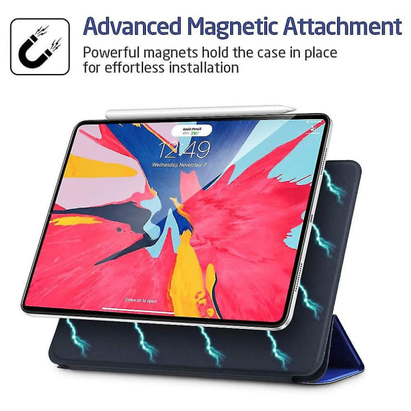 Ipad Pro 11- case, bekvämt magnetiskt fäste som stöder Apple Pencil