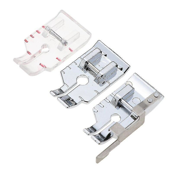 2 stk kompatibel 1/4 tommer patchwork quiltning trykfod med kantguide til Singer Brother Babylock Toyota indenlandske symaskiner 3pcs quilting