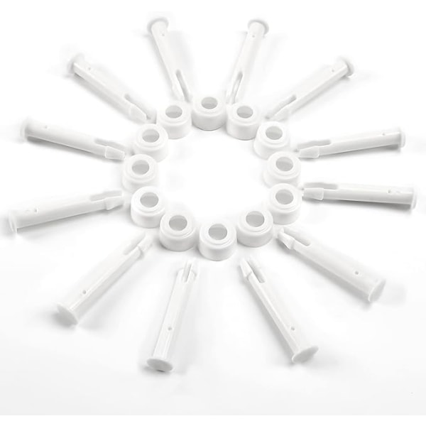 12 stykker plaststift, plaststiftbasseng, for de fleste rammebassenger (6,98 cm/2,75 tommer)
